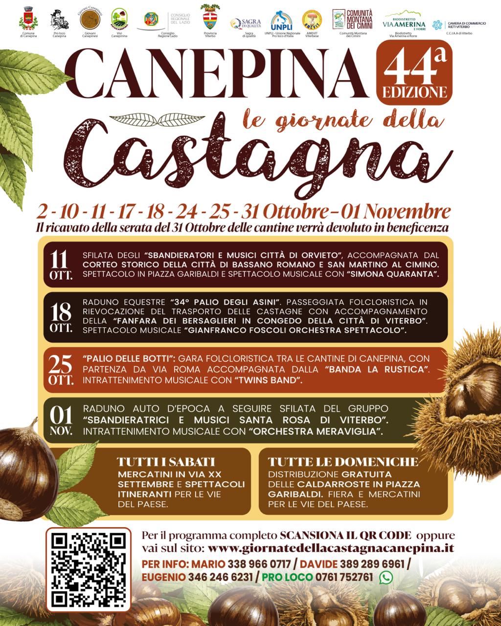 locandina Le Giornate della Castagna (44ª edizione)